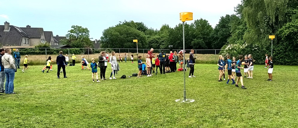 Foto van schoolkorfbaltoernooi