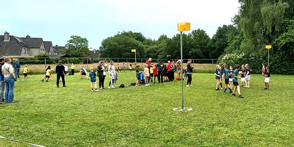 Foto van schoolkorfbaltoernooi